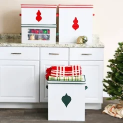 Household Essentials Ornament Storage Chest With 24 Pockets Green 17 Household Essentials Ornament Storage Chest With 24 Pockets Green -Baxton Studio Store GUEST c7b911af f091 4430 a31f 345a516f8640