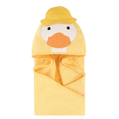 Little Treasure Baby Unisex Cotton Animal Face Hooded Towel, Duck, One Size 3 Little Treasure Baby Unisex Cotton Animal Face Hooded Towel, Duck, One Size