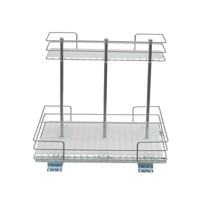 Household Essentials Double-Sided Pantry Organizer Nickel 5 Household Essentials Double-Sided Pantry Organizer Nickel - Image 3