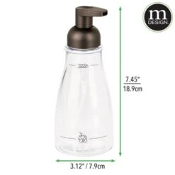 MDesign Round Refillable Foaming Hand Soap Dispenser Pump, 2 Pack 12 MDesign Round Refillable Foaming Hand Soap Dispenser Pump, 2 Pack -Baxton Studio Store GUEST c9269e0b cd38 4496 9d04 298ceb90a53c
