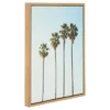 Palm Trees Framed Canvas Art Natural (24"x18") - Uniek -Baxton Studio Store GUEST ca2c3168 3e54 4535 8889 19b5eef74e58