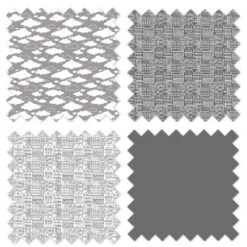 Bacati - Clouds In The City White/Gray Storage Box Small -Baxton Studio Store GUEST cac15399 5236 4f9c 931e c26a4684ca03