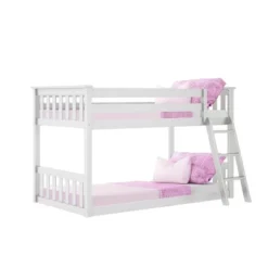 Max & Lily Twin Over Twin Low Bunk Bed -Baxton Studio Store GUEST ccb6caa9 8db5 46f7 9b9f cc14593b1014