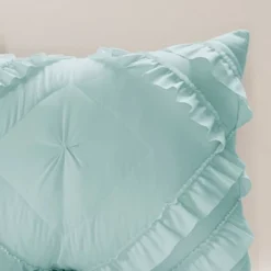 Elia Tufted Diamond Ruffle Coverlet Set -Baxton Studio Store GUEST cd45185d 1283 41b4 9f80 e58a334dab15