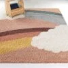5'3"x7' Bella Rainbow Cloud Shag Kids' Rug - Balta Rugs -Baxton Studio Store GUEST cdae4363 d673 493c b23a f26cb0028d32