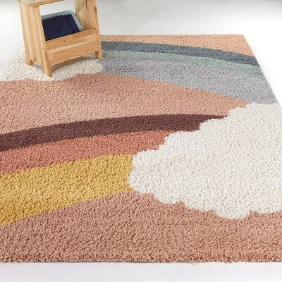 5'3"x7' Bella Rainbow Cloud Shag Kids' Rug - Balta Rugs 3 5'3"x7' Bella Rainbow Cloud Shag Kids' Rug - Balta Rugs