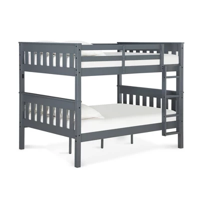 Full Over Full Petty Wood Bunk Bed With USB Port - Room & Joy 16 Full Over Full Petty Wood Bunk Bed With USB Port - Room & Joy - Image 14
