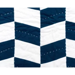 Carol & Frank 26" X 26" Herringbone Patch Indigo Euro Sham -Baxton Studio Store GUEST cf8a3881 ca2d 4d23 b6ad 46e625dfa194