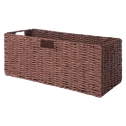 3pc Tessa Woven Rope 2 Small And 1 Large Basket Set Walnut - Winsome -Baxton Studio Store GUEST d0087b55 c35e 422a b0bb e22af69aed2f
