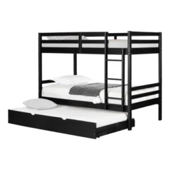 Fakto Bunk Beds With Trundle Matte Black - South Shore -Baxton Studio Store GUEST d00ea91a 1e5a 4cb0 a4d3 978ce5639f97