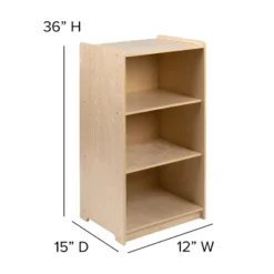 Emma And Oliver Wooden 3 Section School Classroom Storage Cabinet For Commercial Or Home Use -Baxton Studio Store GUEST d05012fd 0a7b 43dc af46 61baf6ebaf99