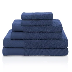Basketweave Jacquard Cotton Modern Absorbent 6-Piece Towel Set By Blue Nile Mills 23 Basketweave Jacquard Cotton Modern Absorbent 6-Piece Towel Set By Blue Nile Mills -Baxton Studio Store GUEST d1b8823d 016c 4399 aadf 9d8fcb27d04e