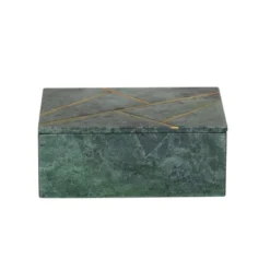 Set Of 3 Marble Box With Gold Linear Lines Green- Olivia & May -Baxton Studio Store GUEST d2c6343e 39a9 4a36 8af8 f4c4a4f7faf6