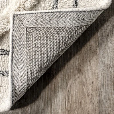 Nadette Geometric High/Low Wool Area Rug 7 Nadette Geometric High/Low Wool Area Rug - Image 6