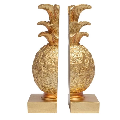 2pc Pineapple Bookend Set Bronze - Storied Home 12 2pc Pineapple Bookend Set Bronze - Storied Home - Image 10