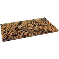 Juvale Boho Themed Leaf Coir Door Mat Welcome Doormat Indoor Outdoor Nonslip Front Rugs 17"x30" -Baxton Studio Store GUEST d498d5bc 8518 4a07 9590 26ebf5c910ea
