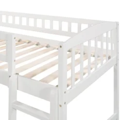 Twin Size Loft Bed With Slide And Ladder - ModernLuxe -Baxton Studio Store GUEST d7d43390 ace5 42dd 8eb3 d327f3ed6170
