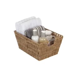 Simplify 3pc Rattan Tote Set With Sterling Silver Handles Natural -Baxton Studio Store GUEST d89ff4e8 a398 4927 9c80 829240f4ec7e