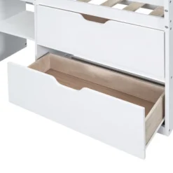 Twin Size Low Loft Bed With Rolling Desk, Shelves And Drawers - ModernLuxe 22 Twin Size Low Loft Bed With Rolling Desk, Shelves And Drawers - ModernLuxe -Baxton Studio Store GUEST d9c34ab7 6ee8 4508 b3a8 dcf892a268c5