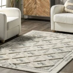 Nadette Geometric High/Low Wool Area Rug 17 Nadette Geometric High/Low Wool Area Rug -Baxton Studio Store GUEST daa80869 4e43 478f b2ac a8a7f21ff622