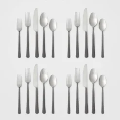 20pc Hubbardston Flatware Set Black - Threshold™ -Baxton Studio Store GUEST dc38d691 3449 481a bf3c c841a47ed14b
