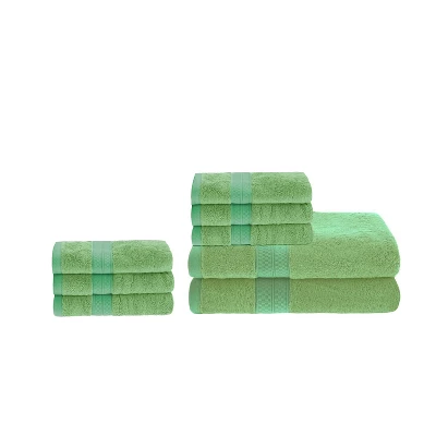 2 Piece Bath Towel And 6 Piece Hand Towel Set, Rayon From Bamboo And Cotton, Plush And Thick, Solid Terry Towels With Dobby Border By Blue Nile Mills 15 2 Piece Bath Towel And 6 Piece Hand Towel Set, Rayon From Bamboo And Cotton, Plush And Thick, Solid Terry Towels With Dobby Border By Blue Nile Mills - Image 13