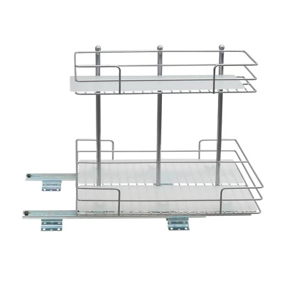 Household Essentials Double-Sided Pantry Organizer Nickel 4 Household Essentials Double-Sided Pantry Organizer Nickel - Image 2