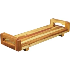 29"x5" Eleganto Teak Wood Bathtub Storage Caddy Natural - EcoDecors -Baxton Studio Store GUEST dcab7c6d 2b8b 420a ab10 d7b335a6ea4d