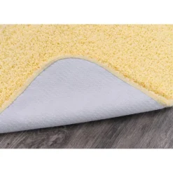 24"x40" Jazz Nylon Washable Bath Rug Yellow - Garland Rug -Baxton Studio Store GUEST dea58b42 a4d8 4dd9 aeb7 e9b1c8e97973