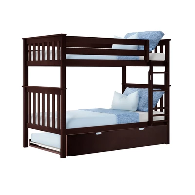 Max & Lily Twin Over Twin Bunk Bed With Trundle 9 Max & Lily Twin Over Twin Bunk Bed With Trundle - Image 7
