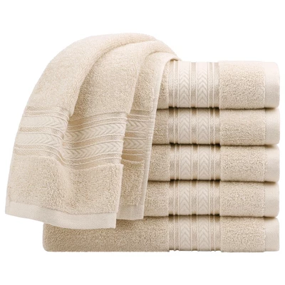 PiccoCasa 100% Cotton Soft Absorbent Oversized Cotton Face Towels 6 Pcs 13'' X 29'' 14 PiccoCasa 100% Cotton Soft Absorbent Oversized Cotton Face Towels 6 Pcs 13'' X 29'' - Image 12