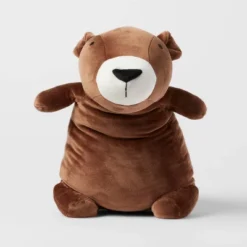 Bear Weighted Plush Kids' Throw Pillow Brown - Pillowfort™ -Baxton Studio Store GUEST e14bf083 0b66 46ff 9039 736ae79b5f51