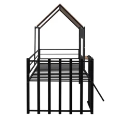 Metal Twin Size Loft Bed With Roof, Windows, Railing And Ladder - ModernLuxe 16 Metal Twin Size Loft Bed With Roof, Windows, Railing And Ladder - ModernLuxe -Baxton Studio Store GUEST e1a2a638 538f 461f b1dc adac40e99ea6