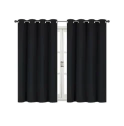 Kate Aurora 100% Thermal Room Darkening Bath & Kitchen Window Curtains