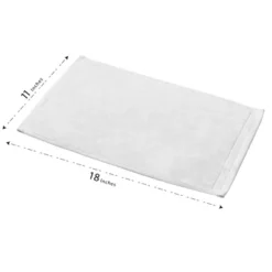 Creative Scents Set Of 2 White Fingertip Monogrammed Towels, Black Embroidered -Baxton Studio Store GUEST e2c45376 6432 4062 9a37 0fa667375719