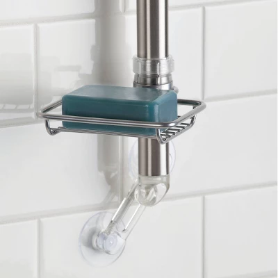 Forma Shower Caddy Station - IDESIGN Vertical Brushed - IDESIGN 6 Forma Shower Caddy Station - IDESIGN Vertical Brushed - IDESIGN - Image 4