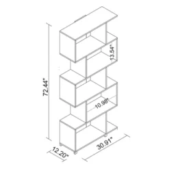 Petrolina Z-Shelf - Manhattan Comfort -Baxton Studio Store GUEST e4743fdd 58c0 4481 836c 36b08729e93a