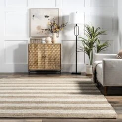 NuLOOM Flatweave Alisia Stripes Jute Area Rug -Baxton Studio Store GUEST e4a17948 5516 4553 918f d08a6e2a106b