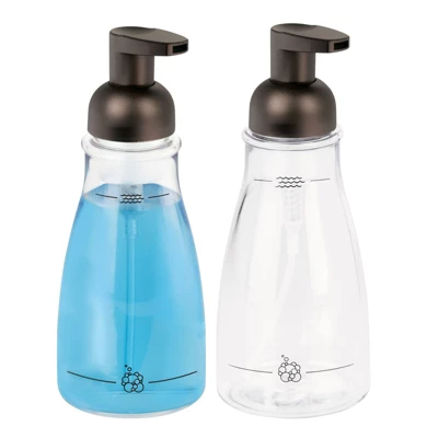 MDesign Round Refillable Foaming Hand Soap Dispenser Pump, 2 Pack 9 MDesign Round Refillable Foaming Hand Soap Dispenser Pump, 2 Pack - Image 7