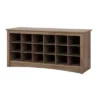 18 Pair Shoe Storage Cubbie Bench - Prepac -Baxton Studio Store GUEST e72816c0 92be 4cc6 a7cb 4548773e4f92