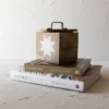 Barn Quilt Trinket Box With Lid Wood, Metal & White Resin By Foreside Home & Garden -Baxton Studio Store GUEST e72910ae 4b13 44bb bb71 8ffb5336ad57