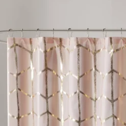 Arielle Printed Metallic Shower Curtain 7 Arielle Printed Metallic Shower Curtain -Baxton Studio Store GUEST e8f6ee10 e72b 45c4 8fb4 c82f6283c70a