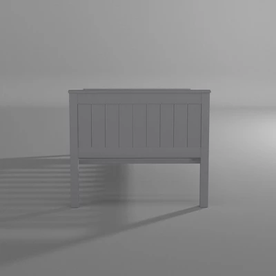 Twin Harmony Wood Platform Bed Dove Gray - Alaterre Furniture 6 Twin Harmony Wood Platform Bed Dove Gray - Alaterre Furniture - Image 4