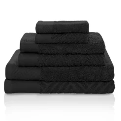 Basketweave Jacquard Cotton Modern Absorbent 6-Piece Towel Set By Blue Nile Mills 18 Basketweave Jacquard Cotton Modern Absorbent 6-Piece Towel Set By Blue Nile Mills -Baxton Studio Store GUEST e9211995 3644 4d73 ae85 17e3b337aefd