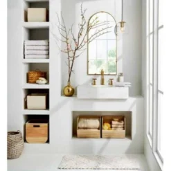 Textured Diamond Shag Bath Rug Cream - Opalhouse™ -Baxton Studio Store GUEST ea244543 76c3 4d98 8faf 4076fcf1bc3e