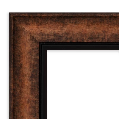 35" X 29" Non-Beveled Vogue Bronze Bathroom Wall Mirror - Amanti Art 4 35" X 29" Non-Beveled Vogue Bronze Bathroom Wall Mirror - Amanti Art - Image 2