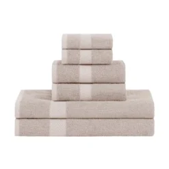 Absorbent Eco-Friendly Cotton Assorted 6-Piece Bath, Hand, Face Towel Set By Blue Nile Mills -Baxton Studio Store GUEST ea9c647d e6ec 434e 8568 ca50670eb2e5