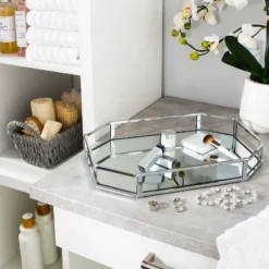Octagon Design Bathroom Tray Chrome - Home Details 9 Octagon Design Bathroom Tray Chrome - Home Details -Baxton Studio Store GUEST eb7182a7 c5c3 4d41 80b5 aea07ae32668