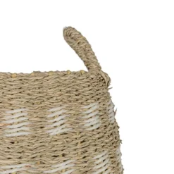10 Inch Basket White Seagrass & Rope By Foreside Home & Garden 12 10 Inch Basket White Seagrass & Rope By Foreside Home & Garden -Baxton Studio Store GUEST eb7af2cc 92a2 47c9 a590 11c6dede50ca
