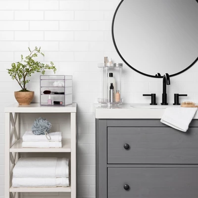 Spinning Turntable Makeup Organizer Clear - Brightroom™ 3 Spinning Turntable Makeup Organizer Clear - Brightroom™